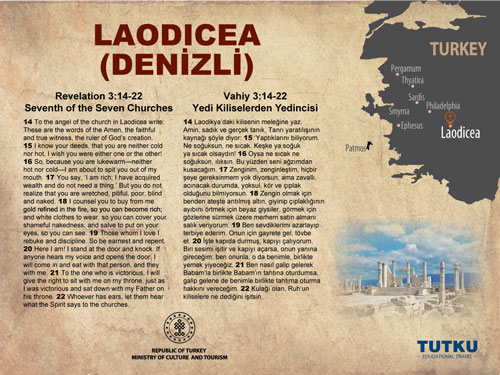 Laodicea Ancient City Map